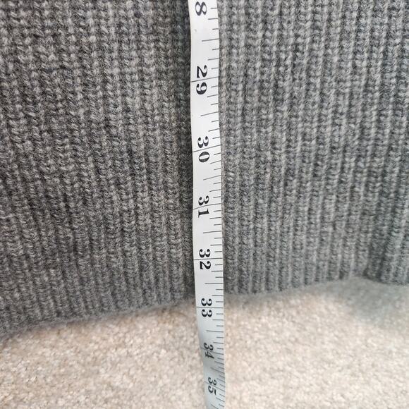 Eileen Fisher Gray Knit Cardigan Size Medium Cashmere Wool Blend - Picture 5 of 6